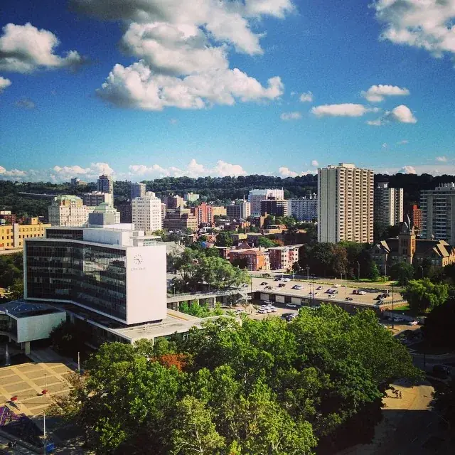 Downtown Hamilton Ontario skyline