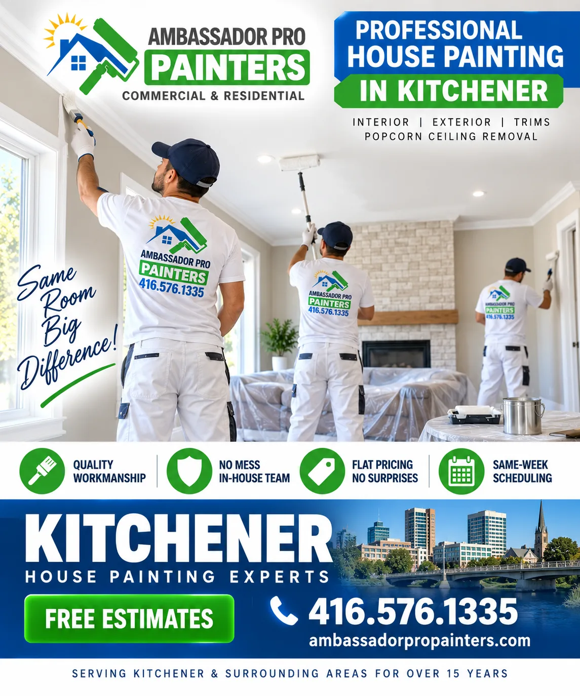 Ambassador Pro Painters Kitchener interior painting